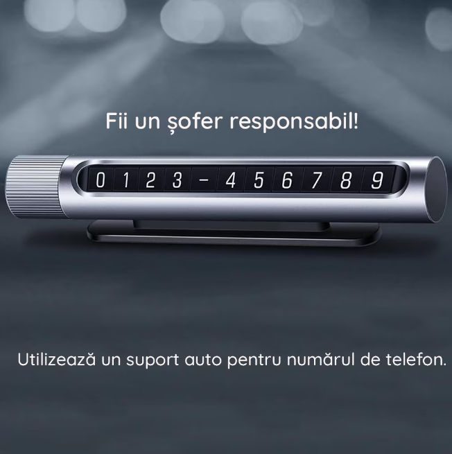 Suport numar telefon parbriz Ugreen, gri, 50722 3 Suport numar telefon parbriz