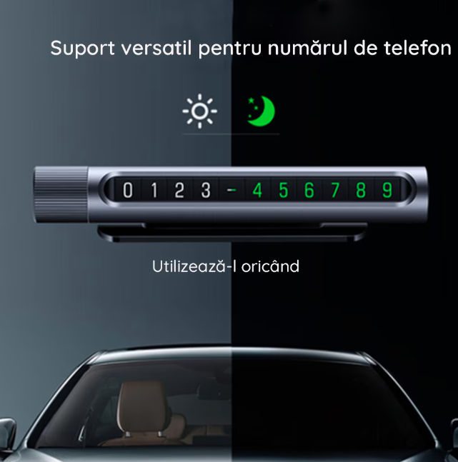 Suport numar telefon parbriz Ugreen, gri, 50722 4 Suport numar telefon parbriz